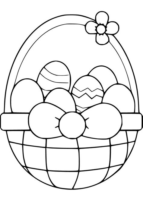 easy easter colouring pages